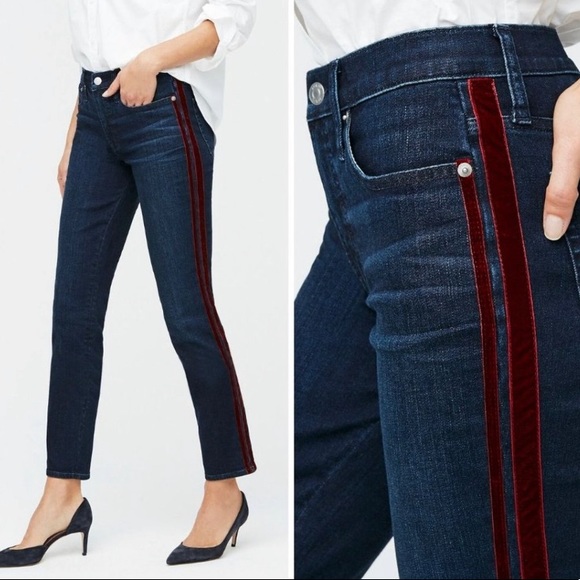 J. Crew Denim - J. CREW Velvet Stripe Vintage Straight Jeans 25